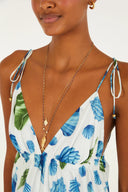 Vestido Concha Litoral Azul