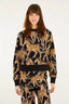 Chompa Cropped Cavalo Brown Black