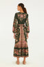 Vestido Cropped Lina Black Multi