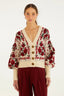 Chompa Curto Rosalia Off White Red