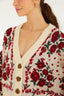 Chompa Curto Rosalia Off White Red