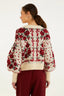 Chompa Curto Rosalia Off White Red