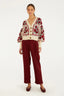 Chompa Curto Rosalia Off White Red