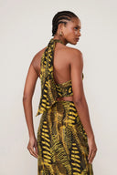 Top Decote Alto Amarelo