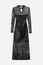 Vestido Devore Onca Preto