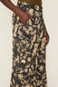 Pantalon Floral Sepia Preto