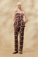 Enterizo Estampado Misti Dark Brown
