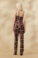 Enterizo Estampado Misti Dark Brown
