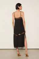 Vestido Renda Jacquard Black