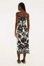 Falda Floral Arabesque White Black