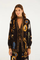 Blusa Bata Bibelo Preto