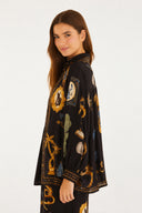 Blusa Bata Bibelo Preto