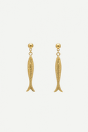 Aretes Fishnet Gold