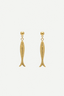 Aretes Fish Sea Gold