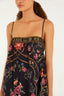 Vestido Floral Belle Black Multi