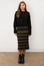 Falda Jacquard Knit Midi