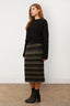 Falda Jacquard Knit Midi
