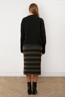 Falda Jacquard Knit Midi