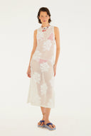 Vestido Hibisco Branco