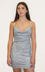 Vestido Cowl Neck Sequin