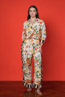 Pantalon Jungle Frill Off White