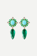 Aretes Karolina Verde