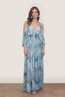 Vestido Kira Aqua Teal