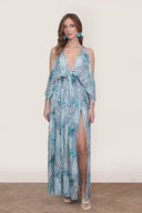 Vestido Kira Aqua Teal
