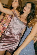 Vestido Knit Satin