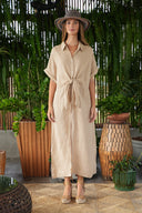 Vestido Knot Rizzi Sand
