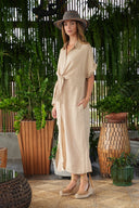 Vestido Knot Rizzi Sand