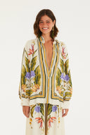 Blusa Lenco Tropical Bege