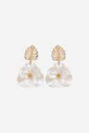 Aretes Bloesem White