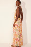 Vestido Vestido Long Floral Art Pink