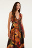 Vestido Longo Chita Bacana Orange
