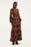 Vestido Longo Tigres Black Orange