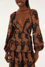 Vestido Longo Tigres Black Orange
