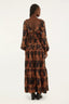 Vestido Longo Tigres Black Orange