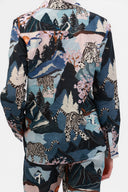 Blusa Long Sleeve Snow Leopard Blue