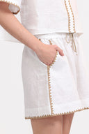 Short Mosaico Embroided