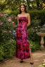 Vestido Magenta Floral