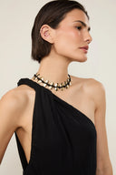 Vestido Malha Ombro Preto