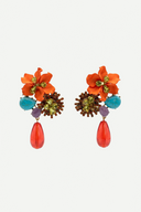 Aretes Montflower Orange