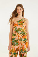 Top Ombro Canto Orange