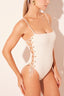 One Piece Ondas Lurex Off White