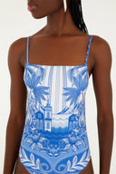 One Piece Afeto Tropical Azul