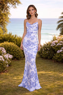 Vestido Paisley Blue Multi