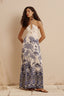 Vestido Palmeira Praia Mid Blue