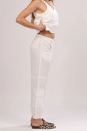 Pantalon Cargo White