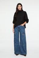 Pantalon Jeans Escuro Azul
